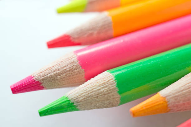 istock Vivid and colorful colored pencils close-up 887750432