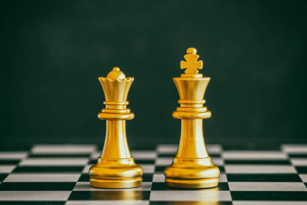 istock Strategy chess battle Intelligence challenge game on chessboard. Success the strategy concept. Chess business leader and success idea. Chess strategy game business competition success play. 887806304