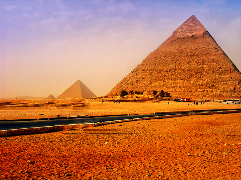 The Pyramid of Giza in Egypt, Middle East, Africa