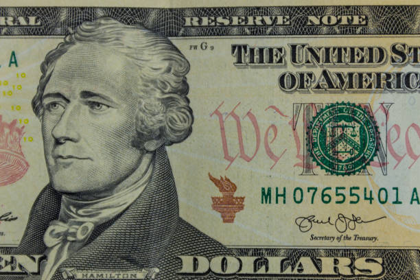 istock Macro shot of ten dollars banknote 887806914