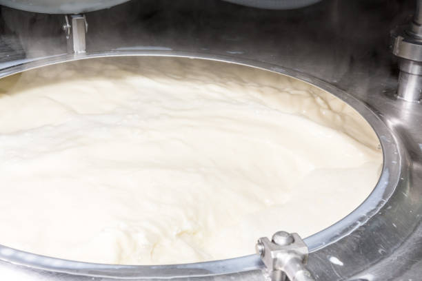 istock Dairy in Heat to Pausterize Ice Cream Mix 887819672