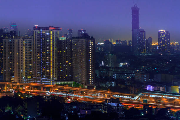 istock twilight color city at night 887828160