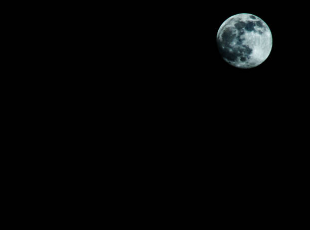 istock Peaceful background, night sky with full moon 887830380