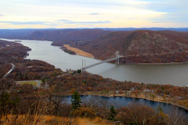 istock Historic Bear Mountain Suspension Bridge 887864612