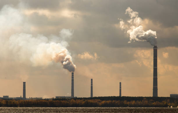 istock Smoke from pipes from a metallurgical plant 887871068