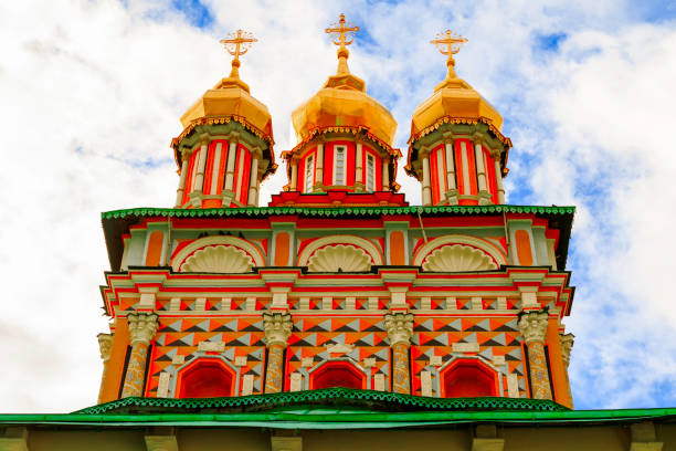 Sergiev Posad, Russia-April 9, 2015: The Trinity Lavra of St. Sergius is the most important Russian monastery and the spiritual centre of the Russian Orthodox Church.