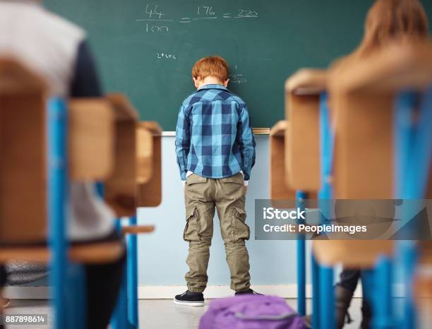 Its No Fun Feeling Like A Loser Stock Photo - Download Image Now - Child, School Building, Education
