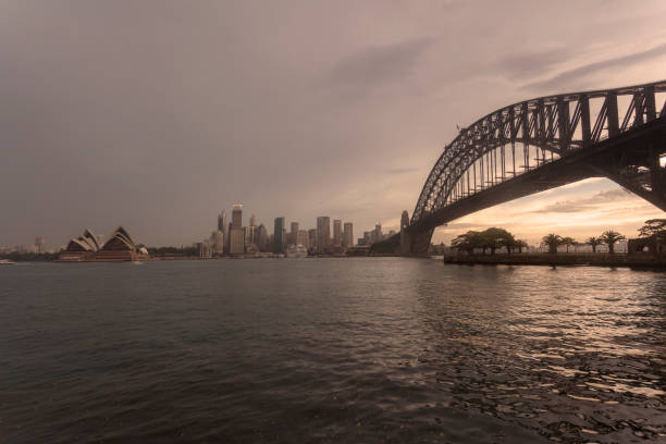 istock Sydney, Australia, evening city skyline 887917794