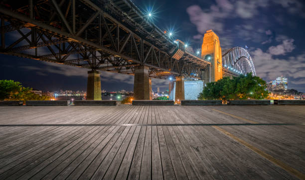 sydney harbour bridge - sydney opera house sydney harbor sydney australia australia stock-fotos und bilder