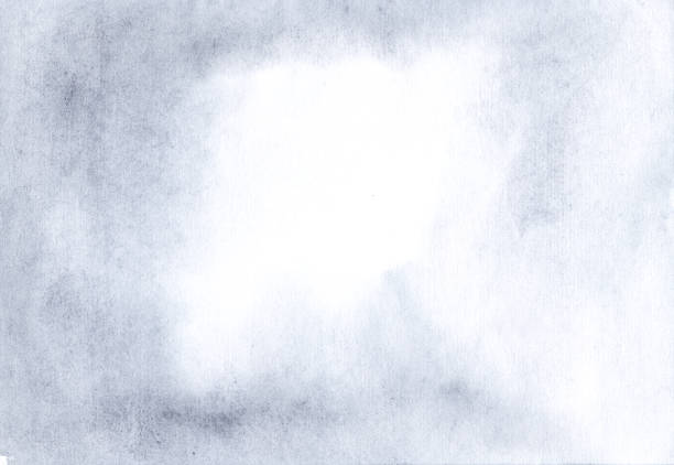 istock Airy Blue watercolor paper background 887921188