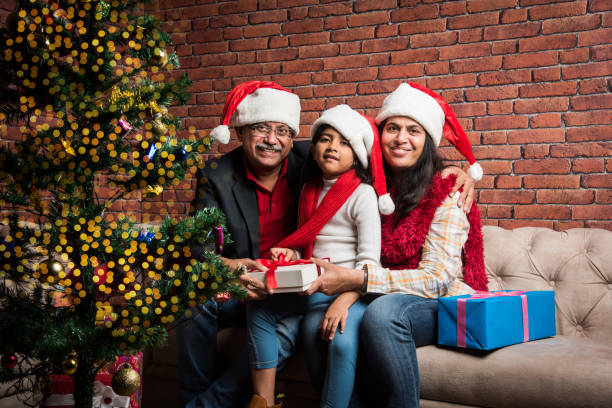 istock indian family celebrating christmas 887923818