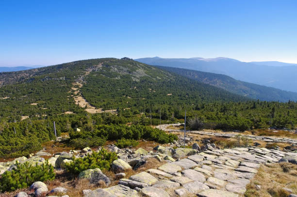 istock ridgeway hiking trail in Giant Mountains 887923928