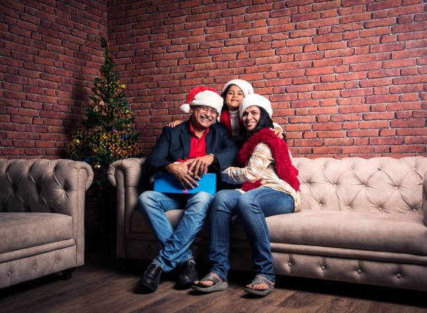 istock indian family celebrating christmas 887927152