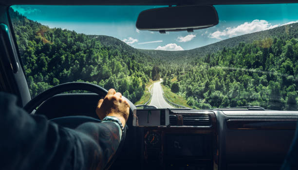 istock Freedom Car Travel Wanderlust Vacation Concept 887927280