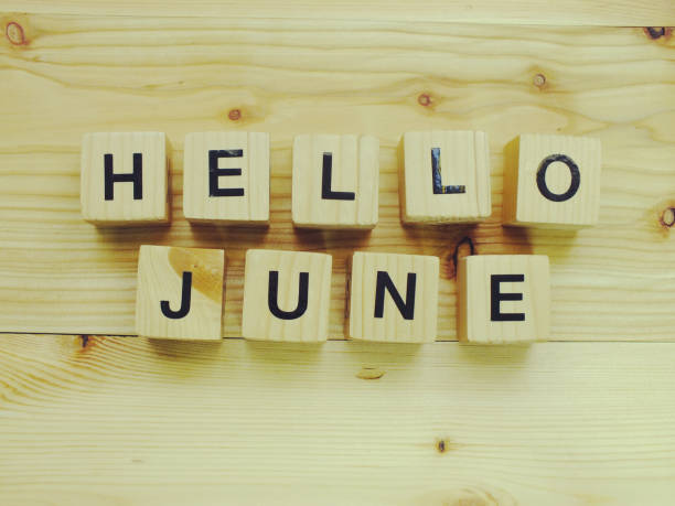 istock hello june wooden block 887927528