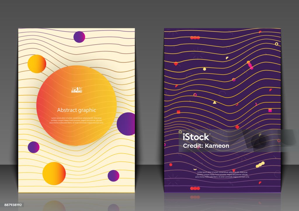 Computer Backgrounds For Flyers Flyer Template With Abstract Background Eps10 Vector Illustration Stock ...