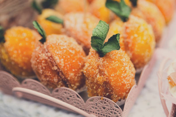 istock Apricot cookies and cakes closeup 887949798
