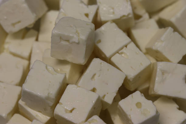 istock Feta cheese cubes in closeup 887982042