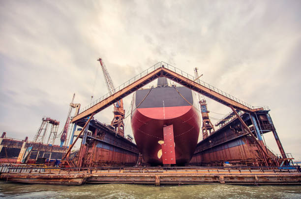 istock Ship repair shop 888016020