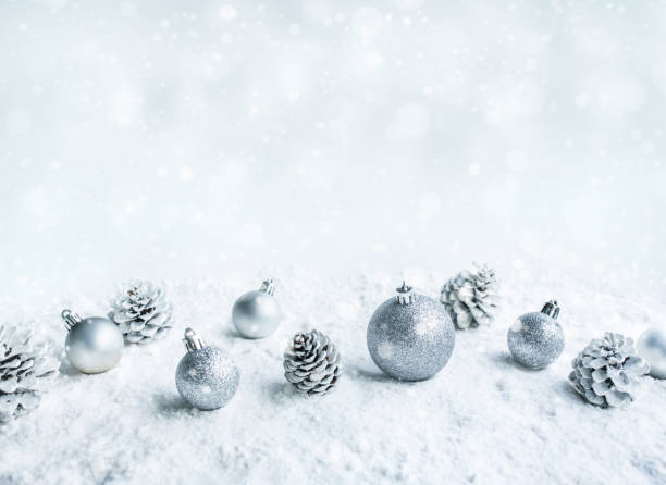 istock Christmas ball (ornament) on snow background. 888026186