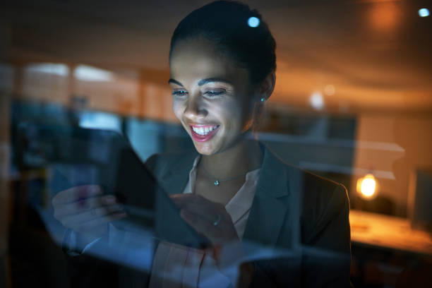 istock She shows dedication to her job at all hours 888040706