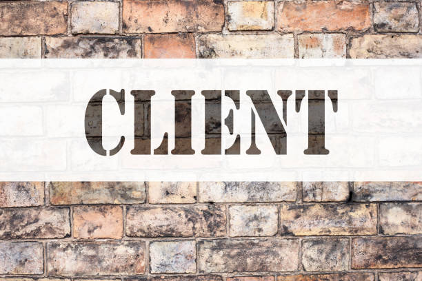 istock Conceptual announcement text caption inspiration showing Client. Business concept for Client Customer Business written on old brick background with copy space 888042872