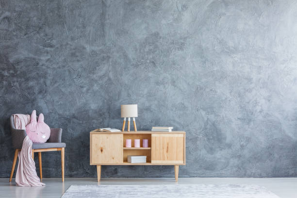 istock Wooden cupboard in child's room 888049576