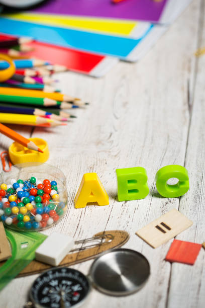 istock School supplies on the table 888057792