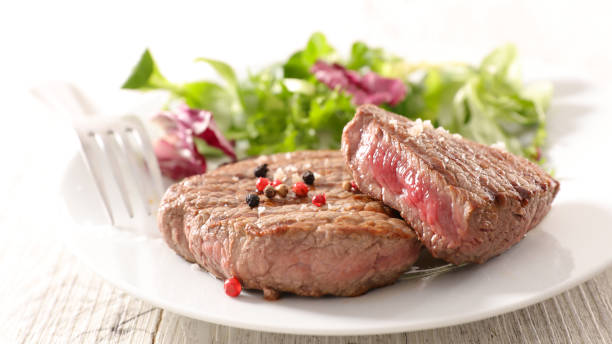 istock grilled beef steak and salad 888060772
