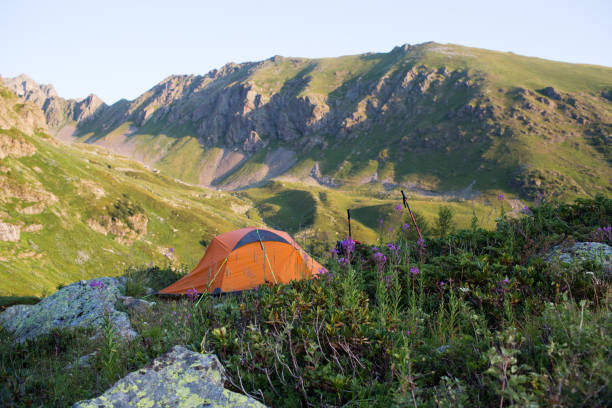 Mountains of the Caucasus, Arkhyz stock photo