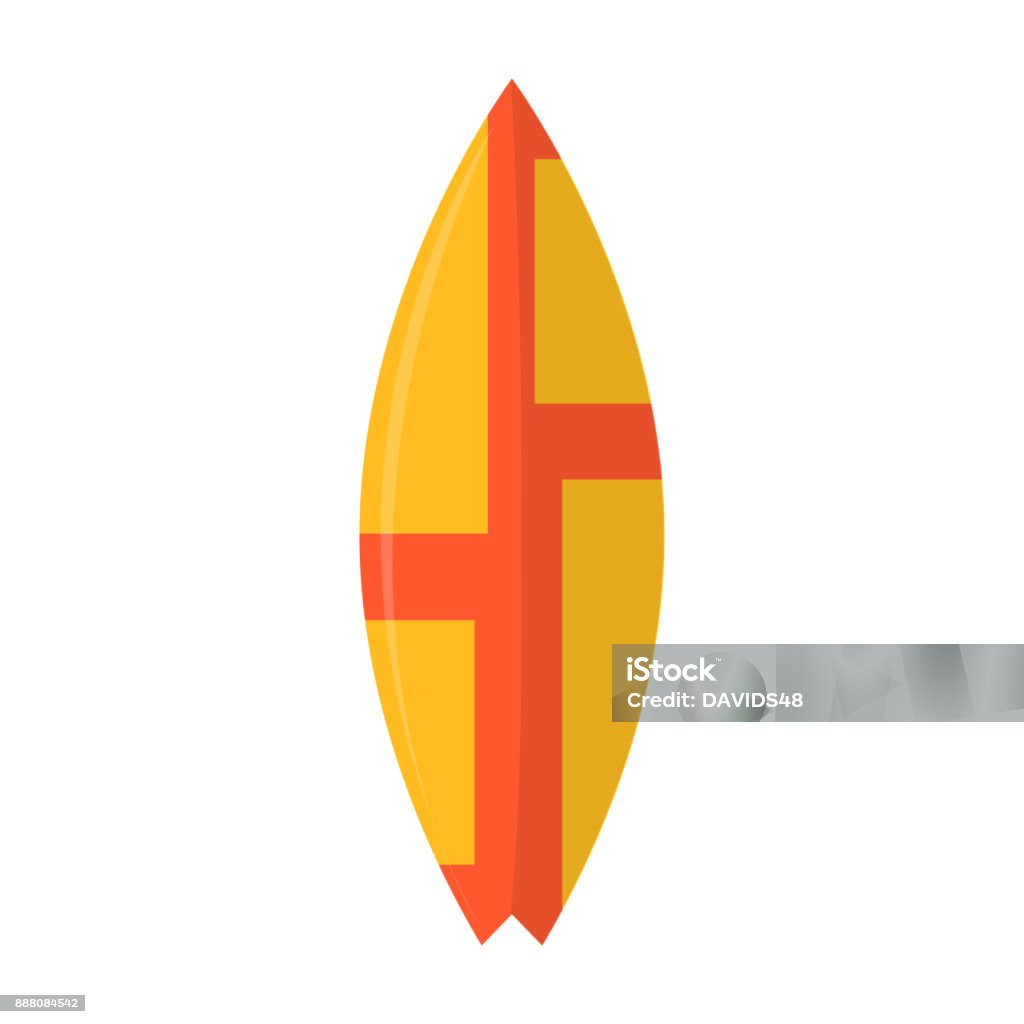 Abstract summer surfboard Abstract summer surfboard on a white background Adventure stock vector