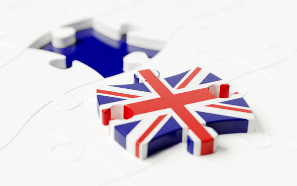 istock Jigsaw Puzzle Piece Textured With British Flag 888089644