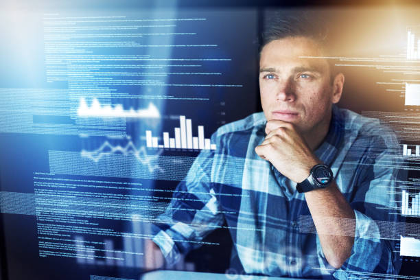istock He's got a lot of information to shift through 888100058