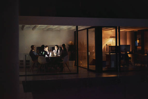 istock Nocturnal at the office 888100398