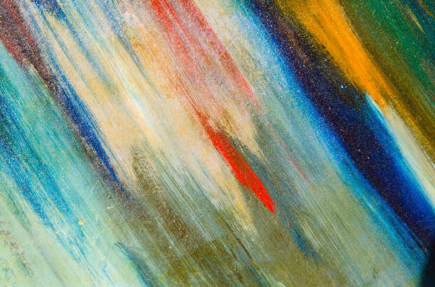 istock Glowing watercolor paint on the canvas, the canvas is a bit crumpled 888103574