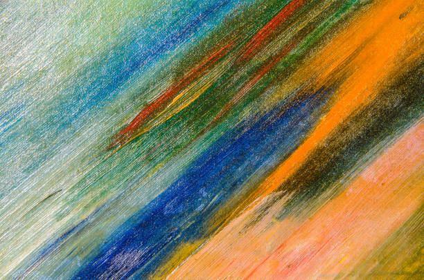 istock Watercolor strokes on a cardboard cloth 888106484