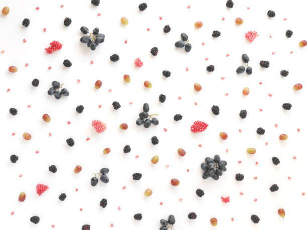 istock Concept of healthy food. Berries and fruit pattern. 888112604