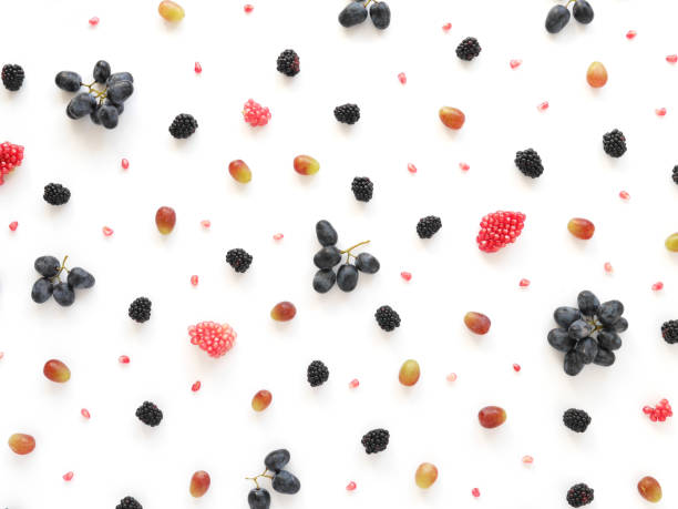 istock Concept of healthy food. Berries and fruit pattern. 888112626