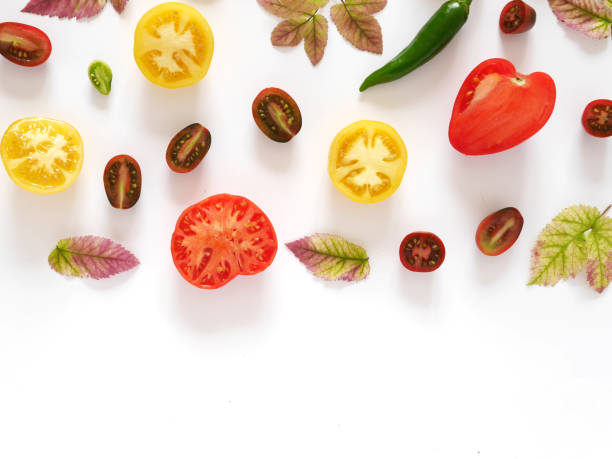 istock Food pattern of fresh vegetables, top view. 888112782