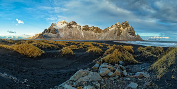istock Vestrahorn Stockknes mountain range, Iceland 888120828
