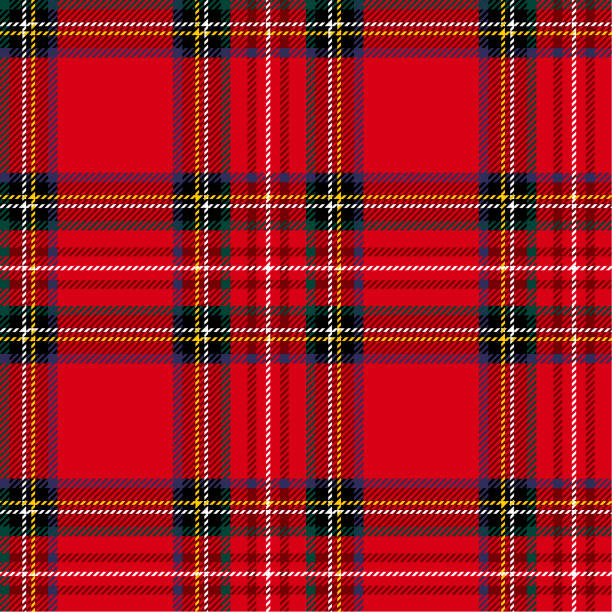 illustrations, cliparts, dessins animés et icônes de fond à motif tartan sans couture - culture écossaise