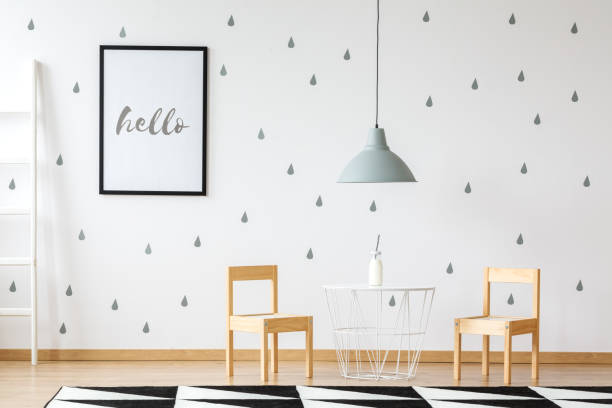 istock Grey lamp in kid's room 888147474
