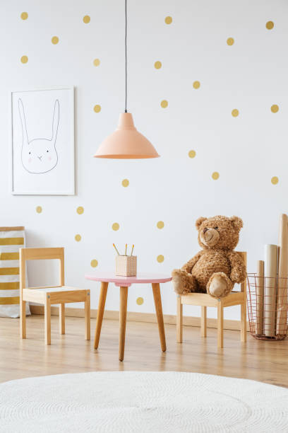 istock Teddy bear in child's room 888147480