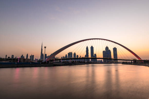 istock Dubai Downtown skyline at sunrise. 888150838