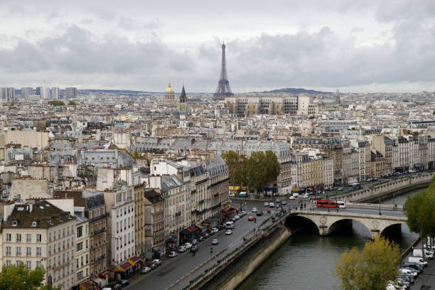 istock View on Paris from Notre dame cathedral 888157244