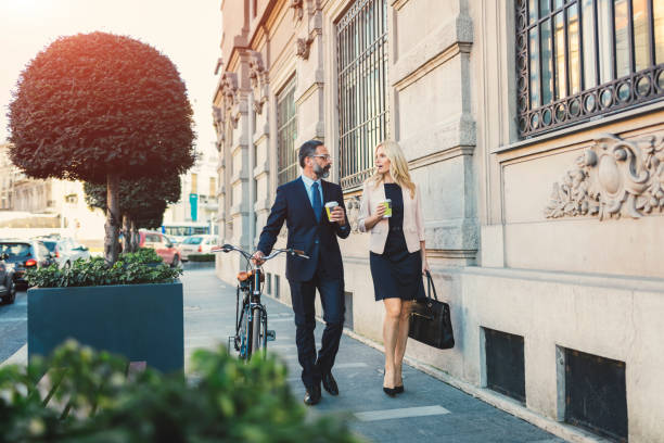 istock Business people going on or off to work 888173130