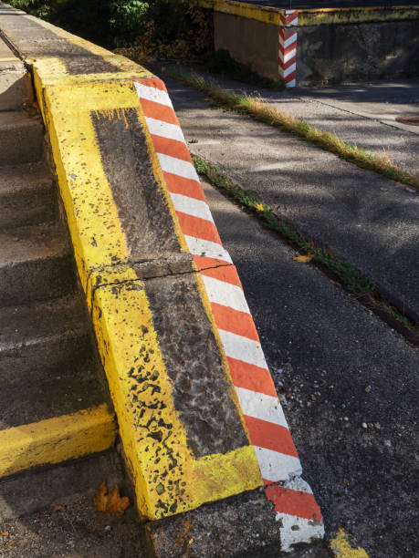 istock Marking on old track system in the pusher station 888173334
