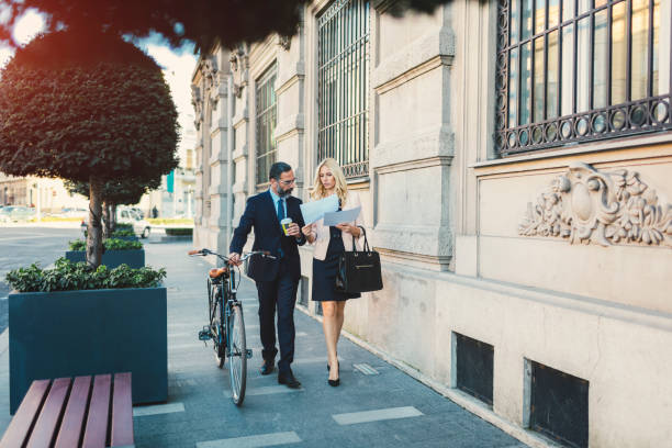 istock Business people going on or off to work 888173976
