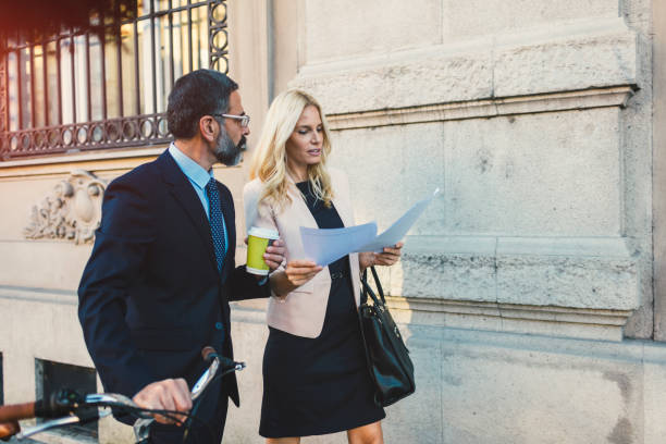 istock Business people going on or off to work 888182922