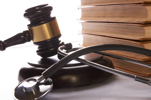 istock Judge gavel and medical stethoscope 888183554